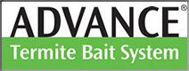 A green banner with the words " advance state bait systems ".