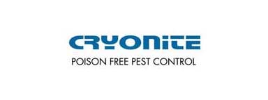 A logo of cryonite pest control