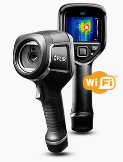 A flir thermal imaging camera with wi-fi.